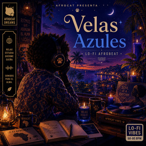 Velas azules en la ventana by AFROCAT