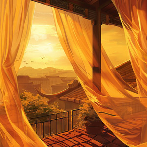 Curtain Flow by Saffron Keys
