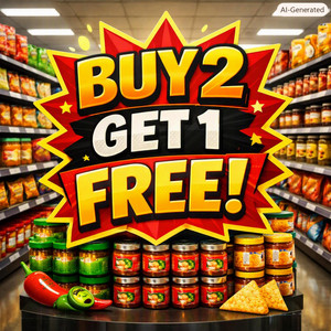 Buy 2 Get 1 Free by Aisle 69
