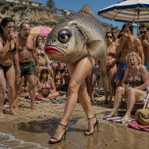 Backward Mermaid! by Fonny Sungs, De Tekentovenaar, Kackemann