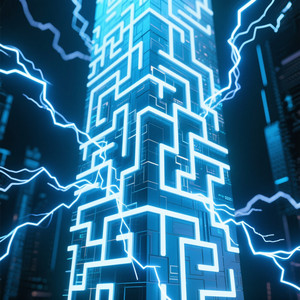 Electric Labyrinth Monolith by ANDRI BAGUS WIJAKSONO VX2