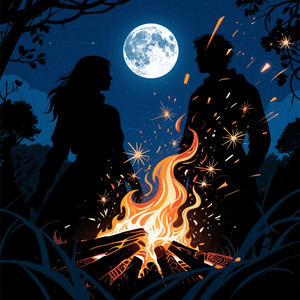 Moonlight And Sparks Fire by CHOMSANN LVMX77