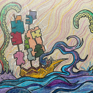 Floating the Purple Sea Scene by James Chatfield