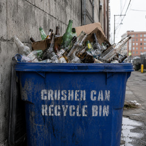 Recycle Bin by Crushed Can