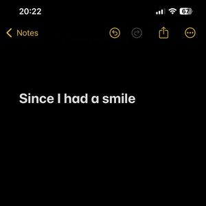 Обкладинка: Since I had a smile