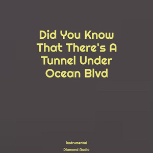 Did You Know That There's a Tunnel Under Ocean Blvd - Instrumental by Diamond Audio