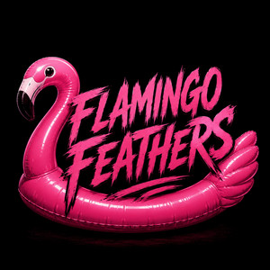 Flamingo Feathers by Cbc Leafy