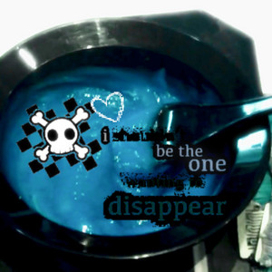i shouldn't be the one wanting to disappear