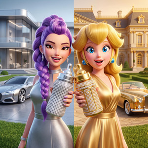 Silver vs Golden Families (Rumi & Peach) by Croco Beat