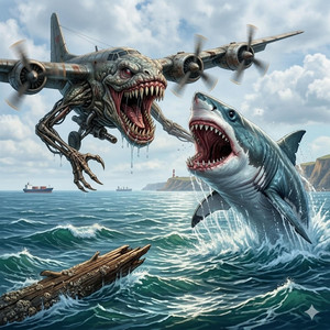 Sky eater Vs Sea monster by Fexarion