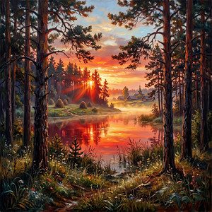 Выткался на озере алый свет зари by Шорох Строк