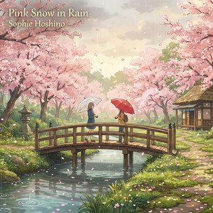 Pink Snow in Rain by Sophie Hoshino