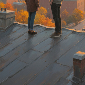Strangers In The Rooftop Fall by BINTONSI IIVRY3