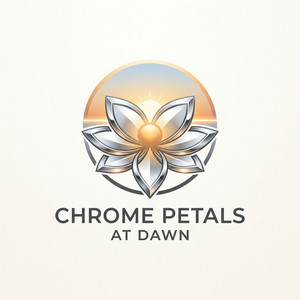 Chrome Petals at Dawn by Zara Akiyama