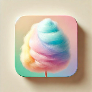 neo kawaii - Rainbow - Colored Cotton Candy