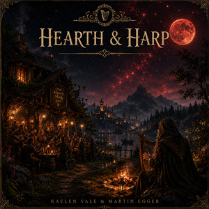 Calm Night Under Red Stars - Kaelen`s Harp by Kaelen Vale, Martin Egger