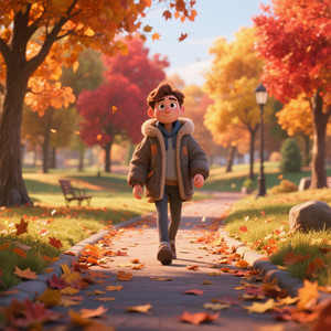 MIDNIGHT ARUN STERN - Walking the Park in Autumn