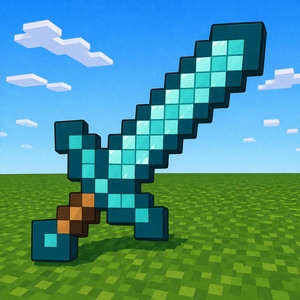 The Minecraft Diamond Sword by firstclasslikealways