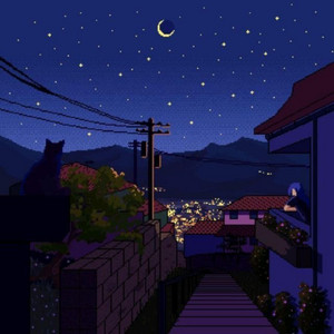 night and stars by Kikesito