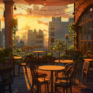 Golden Hour Café by Kairo Sun