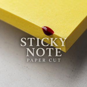 Paper Cut by Sticky Note