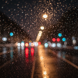 Rainwashed Quietude on wet Asphalt