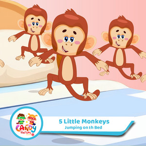 Five Little Monkeys Jumping On The Bed by Candy Heroes