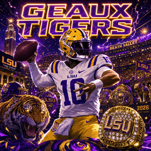 GEAUX LSU TIGERS by Mr Chirp