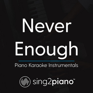 Sing2Piano - Never Enough (Originally Performed By Loren Allred) [Piano Karaoke Version]
