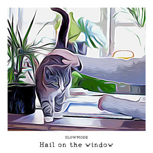 Hail on the window