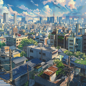 rooftop view by yoora