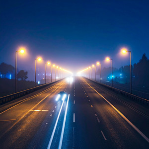 Highway Lights by Engine Temp