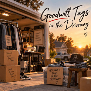 Goodwill Tags in the Driveway by STARFIND