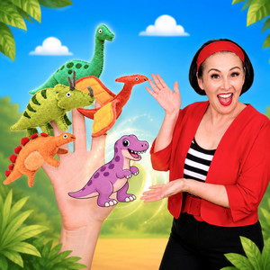 Five Little Dinosaurs Jumping On The Bed by Lah-Lah