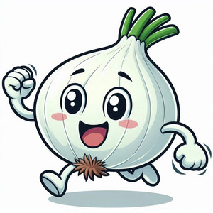 Onion Cartoon by La Banda Frutástica