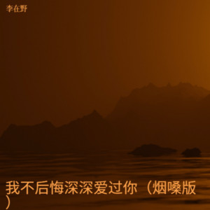 我不后悔深深爱过你（烟嗓版） by 李在野