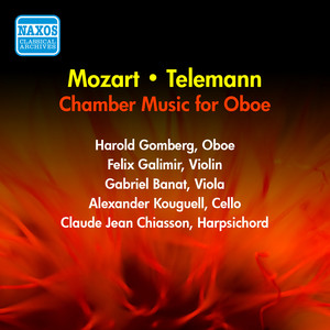 Mozart, W.A.: Oboe Quartet in F Major / Telemann, G.F.: Oboe Sonata in C Minor / Partita No. 5 in E Minor (Gomberg) (1954)