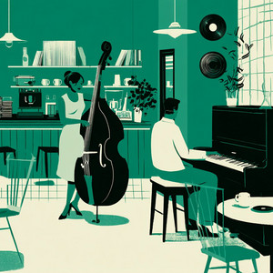 Neon Coffee Groove by Midnight Atrium
