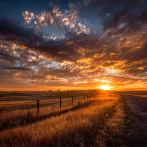 Gentle Autumn Sunset