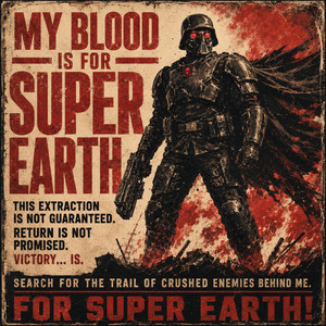 MY BLOOD IS FOR SUPER EARTH by MasterHelldiver