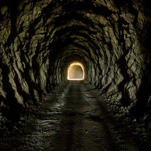 In the tunnel
