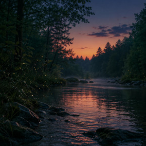 River at Dusk by IVN NØVE