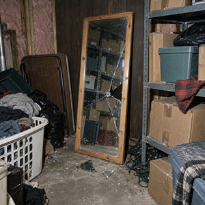 flashing blue, broken mirror by Youth Aching