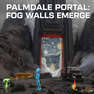 Palmdal Portal: Fog Walls Emerge by §ŰẞŁîM€ §ïGNÅŁ, Tractors & Flowers