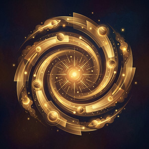 Golden Galaxy by Quentin Van Veld