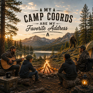 My Camp Coords Are My Favorite Address by Jed Larson