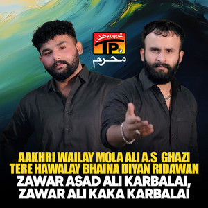 Zawar Asad Ali Karbalai & Zawar Ali Kaka Karbalai - Aakhri Wailay Mola Ali a.s Ghazi Tere Hawalay Bhaina Diyan Ridawan