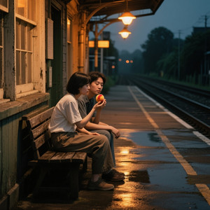 We Split a Peach Under Station Lights by Elias Rowan Vale