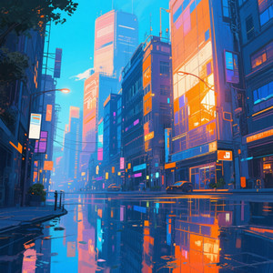 Painted in the City Light by KRISNA HENDRAWAN
