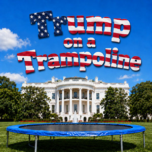 Trump on a Trampoline by umbraid